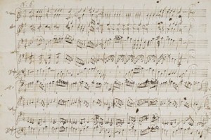 Bản minuets do Mozart sáng tác khi mới 16 tuổi sẽ được bán đấu giá. (Nguồn: Sotheby's)