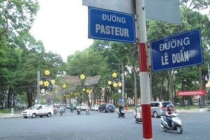 Đường Lê Duẩn ở trung tâm TP HCM.