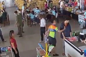 Hành vi vi phạm của anh Nguyễn Xô Việt được camera trạm dừng nghỉ ghi lại.