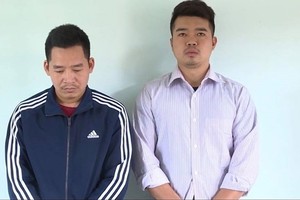 Hai đối tượng Hậu và Đức.