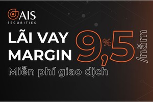 Chứng khoán AIS cho vay giao dịch ký quỹ chỉ 9,5%/năm