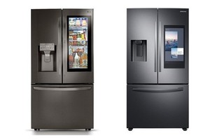 Hai mẫu tủ lạnh thông minh của Samsung và LG. (Nguồn: The Verge)