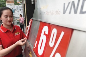 Lãi suất huy động tại các ngân hàng quy mô nhỏ và vừa phổ biến từ 8%/năm trở lên.