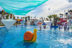 Một góc công viên Thanh Hà trước khi bị cưỡng chế. 