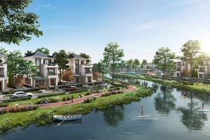 Không gian sống xanh chất lượng tại Aqua City.