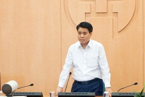 Ông Nguyễn Đức Chung - Chủ tịch UBND TP Hà Nội kết luận buổi họp.