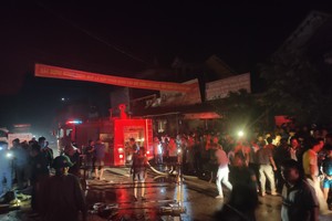 Hiện trường vụ hỏa hoạn.