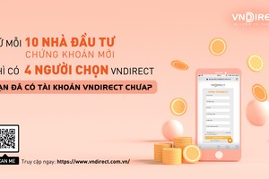 VNDIRECT chiếm 40% số tài khoản mới mở toàn thị trường