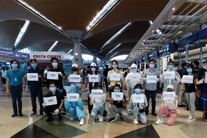 Các công dân Việt Nam được đưa về nước từ Malaysia hôm nay. Ảnh: Bộ Ngoại giao.