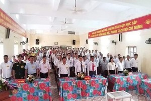 Quang cảnh kỳ đại hội Đảng bộ xã An Bình, huyện Kiến Xương, tỉnh Thái Bình nhiệm kỳ 2020-2025 tổ chức ngày 13/5. (Nguồn: Báo Tuổi trẻ).