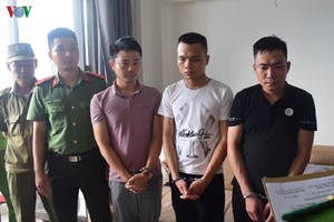 Các đối tượng trong đường dây lừa đảo.