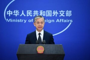Người phát ngôn Bộ Ngoại giao Trung Quốc Uông Văn Bân. (Nguồn: cgtn.com).