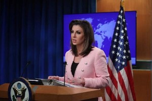 Phát ngôn viên Bộ Ngoại giao Mỹ Morgan Ortagus (Ảnh: AP).