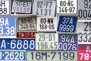 Cách phân biệt các loại biển số xe từ 1/8
