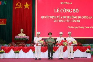 Bổ nhiệm 3 Phó giám đốc Công an thành phố Cần Thơ.