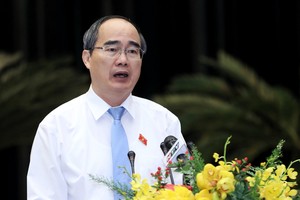 Bí thư Thành uỷ TP HCM Nguyễn Thiện Nhân. 