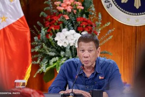 Tổng thống Philippines Rodrigo Duterte (Dinh tổng thống Philippines).