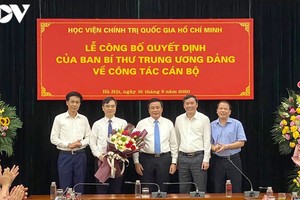 Ông Dương Trung Ý được bổ nhiệm làm Phó Giám đốc Học viện Chính trị quốc gia Hồ Chí Minh.