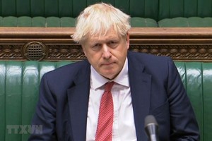 Thủ tướng Anh Boris Johnson tại cuộc họp ở London, Anh, ngày 2/9/2020. (Ảnh: AFP/TTXVN).