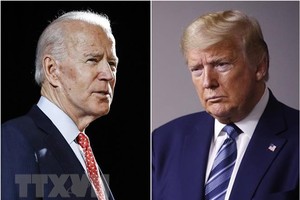 Ứng viên Tổng thống Mỹ của đảng Dân chủ Joe Biden (trái) và Tổng thống Mỹ Donald Trump (phải). (Ảnh: AP/TTXVN).
