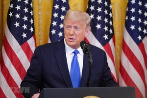 Tổng thống Mỹ Donald Trump phát biểu tại một sự kiện ở Washington, DC ngày 23/9/2020. (Ảnh: AFP/TTXVN).