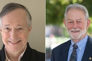 Paul R.Milgrom (trái) và Robert B.Wilson. Ảnh: Stanford University.