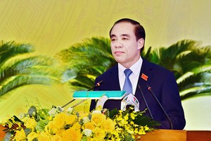 Đồng chí Chẩu Văn Lâm tiếp tục được bầu giữ chức vụ Bí thư Tỉnh ủy Tuyên Quang nhiệm kỳ 2020-2025. Ảnh: Báo Tuyên Quang.