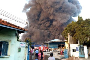 Hiện trường vụ cháy.