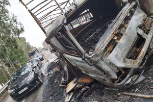 Hiện trường vụ cháy.