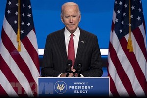 Ông Joe Biden phát biểu sau cuộc họp với các Thống đốc bang lưỡng đảng tại Wilmington, bang Delaware ngày 19/11/2020. (Ảnh: AFP/TTXVN).