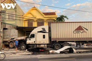 Hiện trường vụ tai nạn.