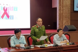 Đại tá Nguyễn Thanh Tùng- Phó Giám đốc Công an TP Hà Nội thông tin về tình hình bảo đảm anh ninh trật tự trên địa bàn Thủ đô.