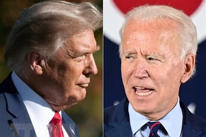 Tổng thống Mỹ Donald Trump (trái) và ông Joe Biden. (Nguồn: AFP/TTXVN).