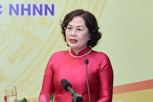 Bà Nguyễn Thị Hồng, Thống đốc Ngân hàng Nhà nước Việt Nam kiêm Chủ tịch Hội đồng quản trị Ngân hàng Chính sách xã hội. (Ảnh: Ảnh: Thống Nhất/TTXVN).