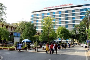 Bệnh viện Đa khoa tỉnh Thái Bình. (Ảnh: Thế Duyệt/TTXVN).