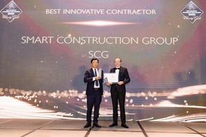 Công ty Cổ phần xây dựng SCG (Smart Construction Group) nhận giải thưởng Best Innovative Contractor Southeast Asia 2020 - Nhà thầu xây dựng đột phá nhất Đông Nam Á 2020.