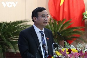 Ông Lê Trung Chinh, tân Chủ tịch UBND thành phố Đà Nẵng phát biểu nhận nhiệm vụ trước HĐND ngày 9/12/2020.