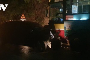 Hiện trường vụ tai nạn.