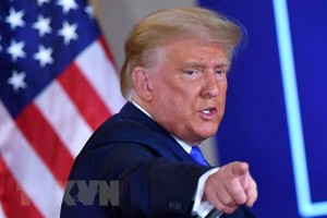 Thượng viện Mỹ đã bác quyền phủ quyết của Tổng thống Donald Trump đối với Đạo luật Ủy quyền quốc phòng. (Ảnh: AFP/TTXVN)