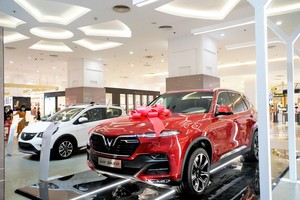 VinFast tổng kết năm 2020 với doanh số khá ấn tượng: 29.485 chiếc xe ôtô được bán ra. (Ảnh: PV/Vietnam+).