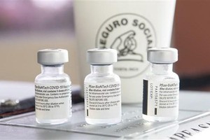 Vắcxin ngừa COVID-19 của Pfizer/BioNTech. (Ảnh: AFP/TTXVN).