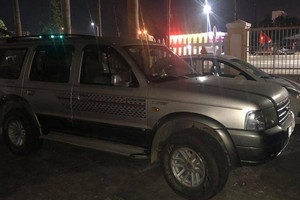 Ô tô do tài xế H.N.L điều khiển.