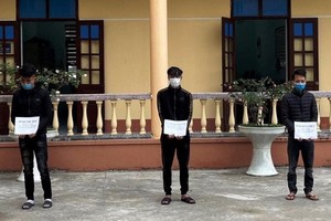 Đối tượng Đinh Hữu Chức, Nguyễn Quang Vinh và và Đinh Như Hải.