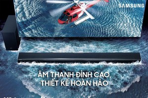 Loa soundbar cao cấp Samsung Q950A với hệ thống chuẩn 11.1.4 kênh được mở bán với giá hơn 30 triệu đồng