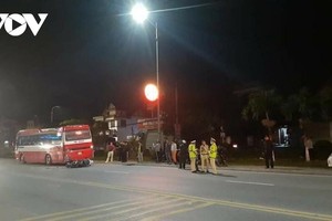 Hiện trường vụ tai nạn.