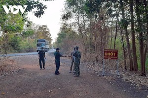 Chốt kiểm soát ở biên giới tỉnh Tây Ninh.