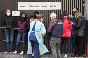 Một điểm xét nghiệm COVID-19 tại Australia. (Ảnh: AFP/TTXVN).