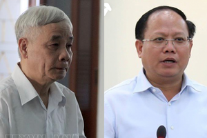 Ông Lê Văn Phước và ông Tất Thành Cang. (Từ trái qua phải).