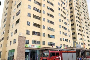 Nghệ An: Kịp thời khống chế đám cháy tại tầng 3 chung cư Trường Thịnh