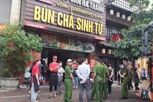 Hiện trường vụ cháy trên đường Trần Thái Tông. (Ảnh: Baomoi).